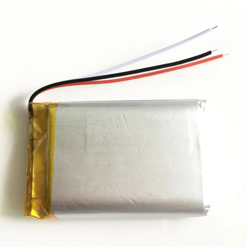 2000mAh 3,7 V литий-полимерная LiPo аккумуляторная батарея 3 провода 103450 для Mp3 DVD PAD камера PSP gps динамик ноутбук MID