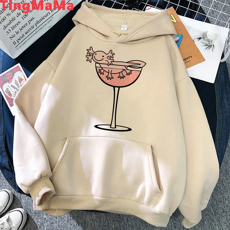 

Axolotl hoodies men printed anime printed y2k aesthetic male clothing anime grunge
