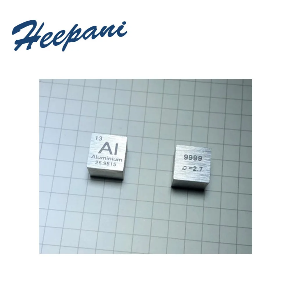 Free shipping aluminum metal cube element periodic table with 99.99% purity 10mm 2.9g 4N Al (3)