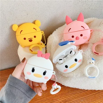 

Cute Bear Pig Case for Airpods Pro Case Wireless Bluetooth for Apple Airpod Pro 3 Silicone Case Cover Fundas Capa Coque