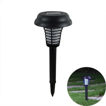 

Hot Mosquito Repellent Garden Lamp Solar Powered Outdoor Garden LED Light Mosquito Pest Bug Zapper Insect KillerPath Lighting