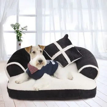 

Dog Cat Bed Pet Supplies Dog Sofa Removable Washable Waterproof Autumn Winter Warm Pet Nest Dog Pad Dog Beds for Large Dogs
