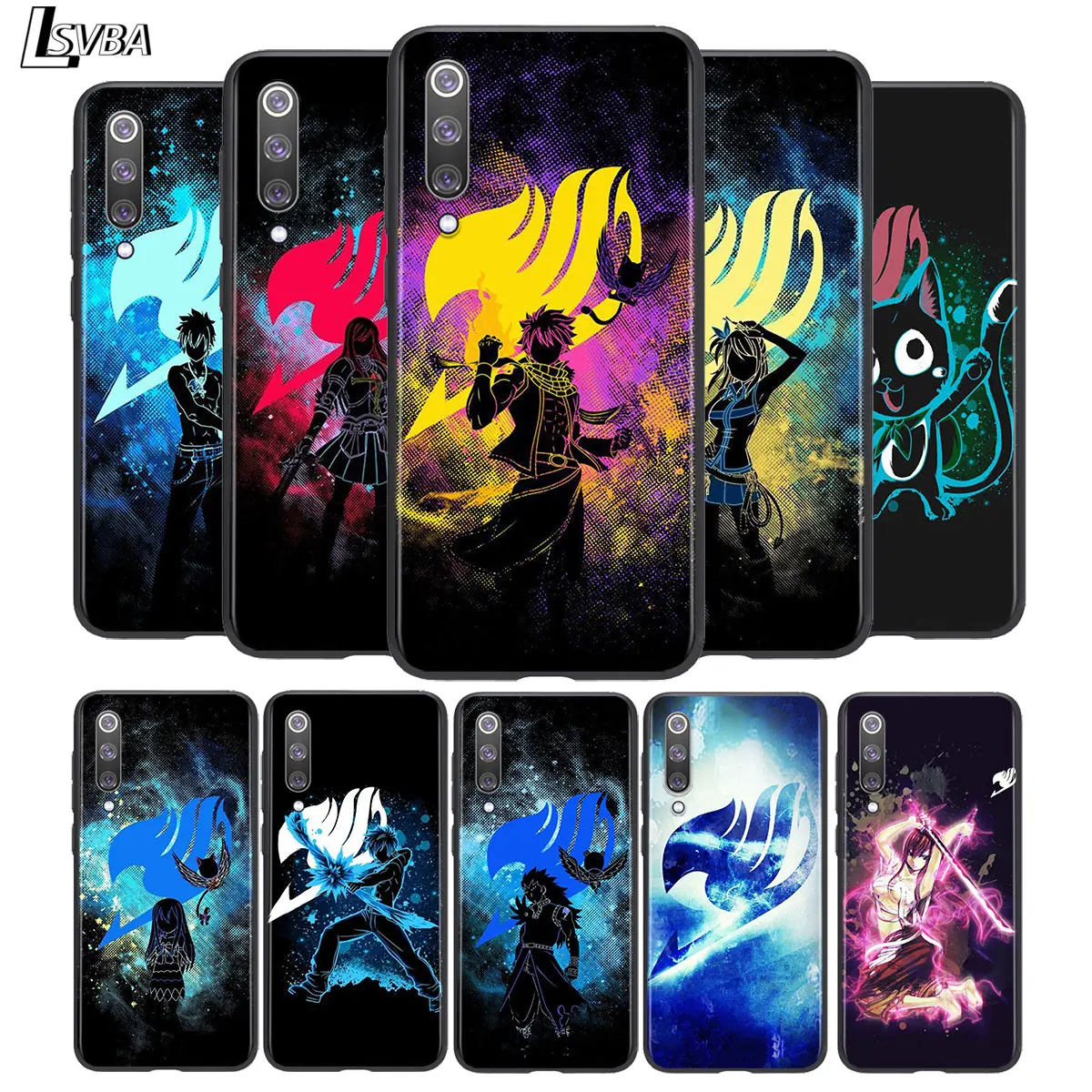 Silicone Cover Fairy Tail Sign Anime For Xiaomi Mi 10 9t Cc9 Pro Note 10 9 8 A3 A1 Lite Play Mix 3 Black Phone Case Phone Case Covers Aliexpress
