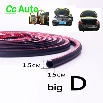 

4 Meter Big D Rubber Seals adhesive Car Door Seal Noise Sound Insulation Noise Waterproof Car Door Seal Rubber