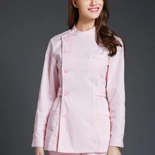 Jacket Scrub-Top Workwear Uniforms-Side Dentist Long-Sleeve Fashion Women Clinic Winter