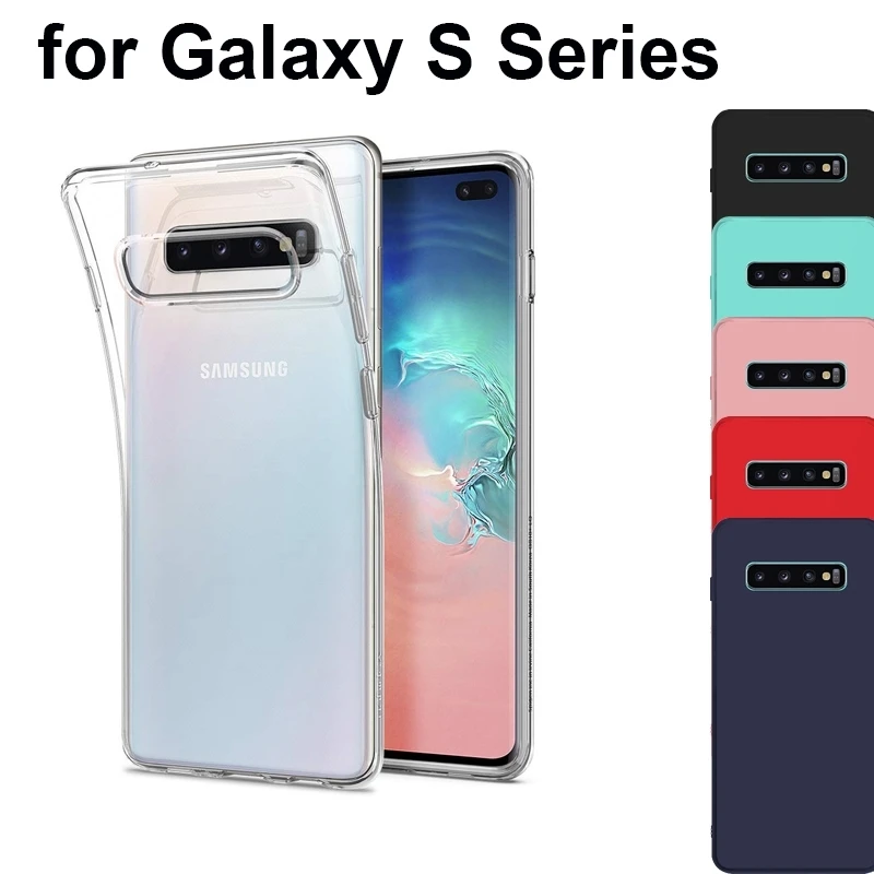 Для samsung Galaxy S10 Plus S9 S8 S7 Edge S6 Note 9 8 5 Мягкий ТПУ чехол Силиконовый противоударный с