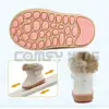 Winter Warm Plush Baby Girls Snow Boots Shoes Pu Leather Flat With Baby Toddler Shoes Outdoor Snow Boots Girls Baby Kids shoes ► Photo 3/6