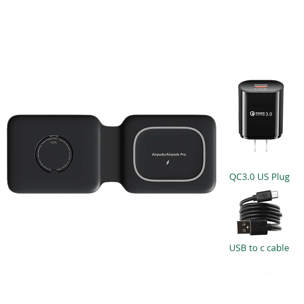 apple wireless charger Magnetic Wireless Charger For iPhone 13 Pro 11 Samsung Xiaomi Chargers for Apple Watch Airpod 3 in 1 Foldable Charging Pad wireless car charger Wireless Chargers