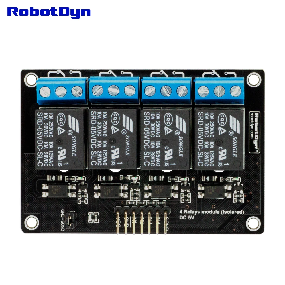 Vодуль 4 реле 5 В|relay module|relay module 4module relay |