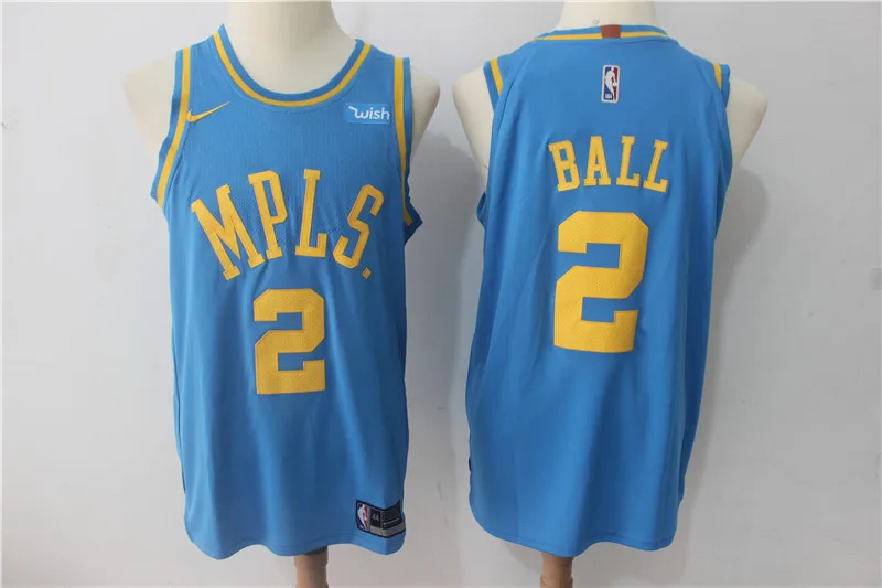 A+++ Качественная мужская одежда для взрослых#0 Kyle Kuzma 2 Lonzo Ball 14 Brandon Ingram Jersey Los Angeles - Цвет: for men