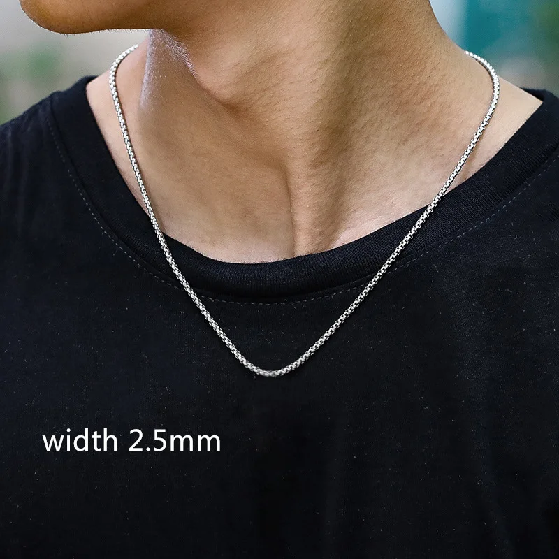 Rope Cuban Chain Necklace Men 2021 Fashion Temperament Stainless Steel Choker Link Chain Necklace For Men Jewelry Gift 