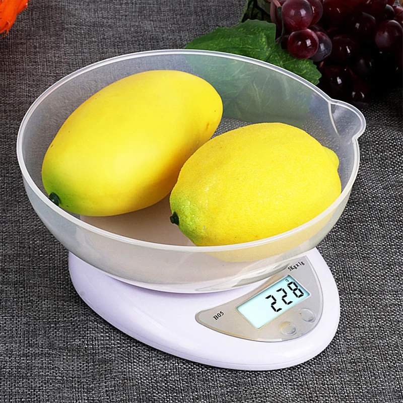 

5kg/1g 1kg/0.1g Portable Digital Scale LED Electronic Scales Postal Food Measuring Weight Kitchen LED Electronic Scales