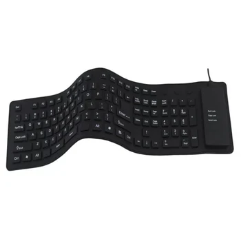 

Foldable Flexible USB Mini Dustproof dirt Proof Waterproof Silicone Keyboard