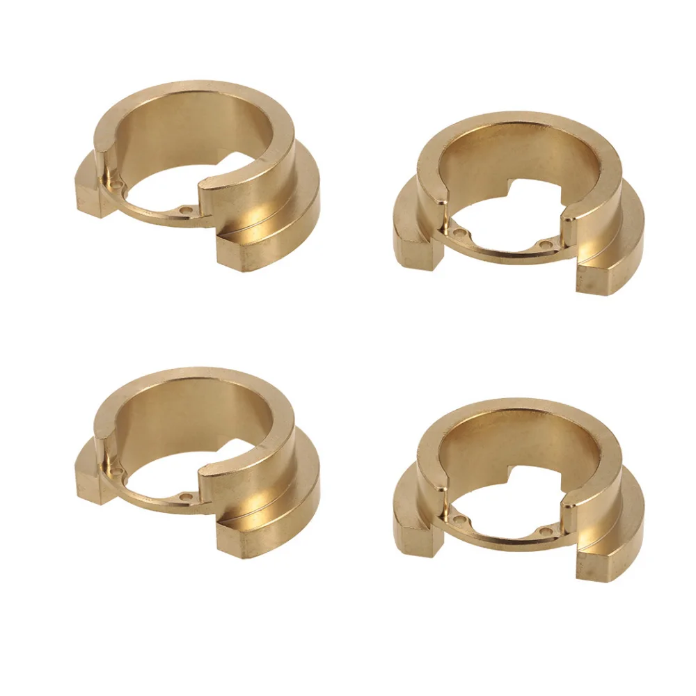 

4pcs Metal Brass Counterweight Steering Block Wheel Knuckle Axle Balance Weight for 1/10 RC Car Traxxas TRX-4 Trail RC Crawler