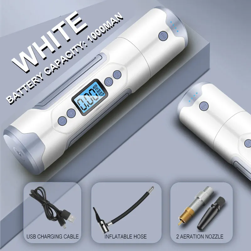 

Portable Air Compressor Mini Inflator Handheld Air Pump 150PSI LCD Display LED Light S7 #5