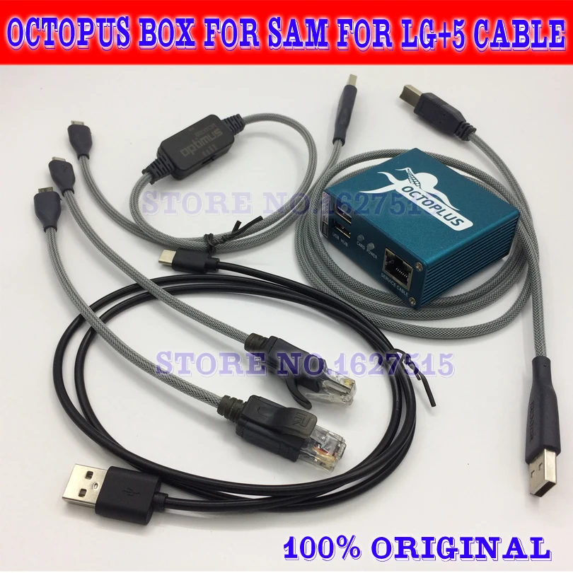 Gsmjustoncct новейшая коробка octopus / Octoplus для SAMSUNG и lg + 5 кабелей SAM Unlock Flash|Детали