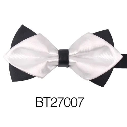 BT27007 Острый галстук-бабочка для мужчин классический однотонный мужской и женский галстук-бабочка бизнес Свадебный бант взрослые мужские бабочки галстуки желтый красный галстук - Цвет: BT27007