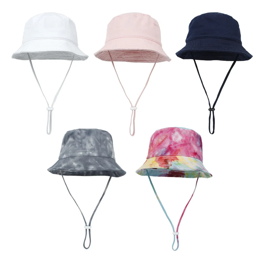 Best Buy 2021 New Baby Hat Summer Spring Panama Baby Sun Hat Tie-dyed Kids Bucket Hat Baby Cap VRM8AKbpNaK