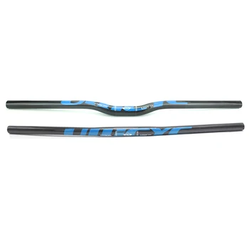 

Ullicyc Small wheel bicycle Series Handlebar Blue sign Sticker Carbon Fibre Handlebar Flat/Rise Handlebar 25.4*580-740mm