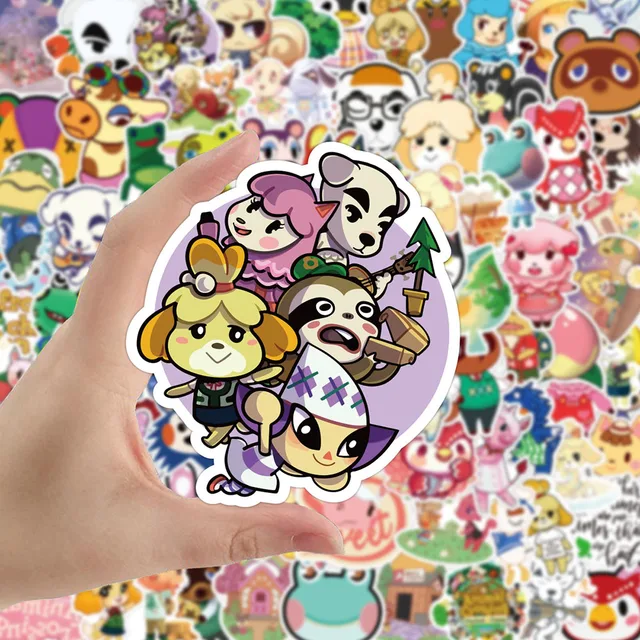 10/30/50/100pcs Cute Game Animal Crossing Graffiti Stickers Cartoon Decals Scrapbook Diary Laptop Phone DIY Sticker for Kids Toy 3