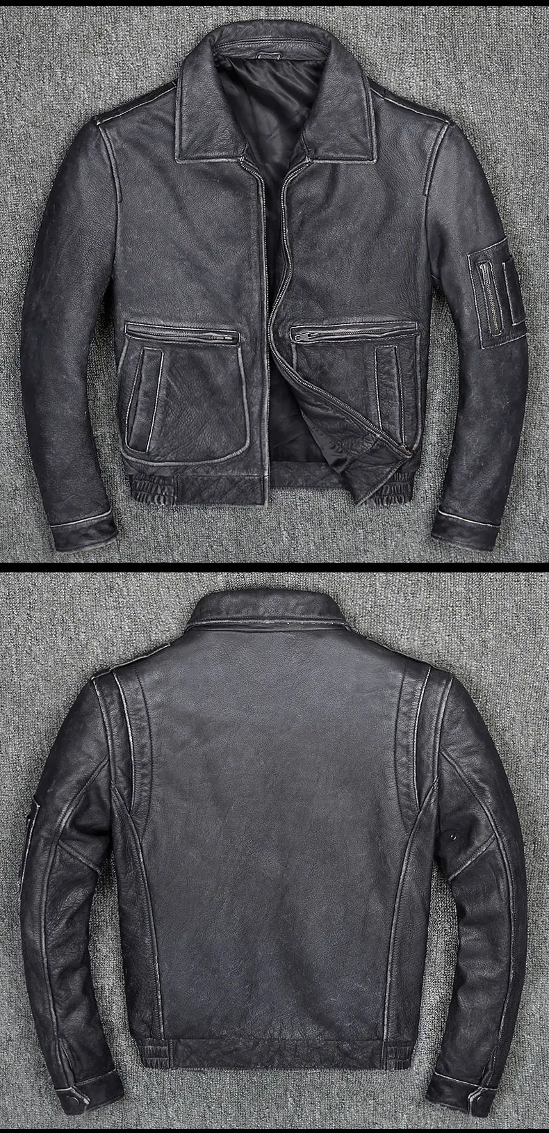 Винтажные мужские Куртки из натуральной кожи мотоциклетные кожаные куртки размера плюс 5XL куртка из бычьей кожи для мужчин