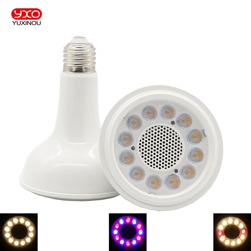 Светодиодная лампа полного спектра для выращивания растений Dimmable 12 Вт PAR30 Samsung