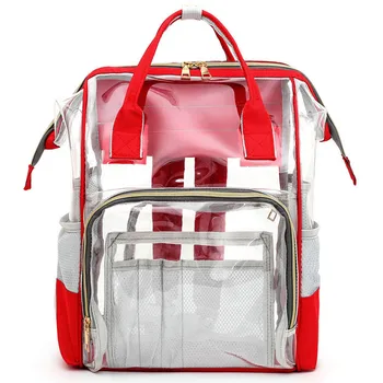 

Fashion Casual 2019 Women's Transparent Jelly Zipper Square Shoulder Messenger Bag Travel Transparent Beach bag