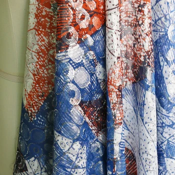 

100cm*110cm Patchwork Silk Georgette Gauze Silver Brocade Silk Fabric Mulberry