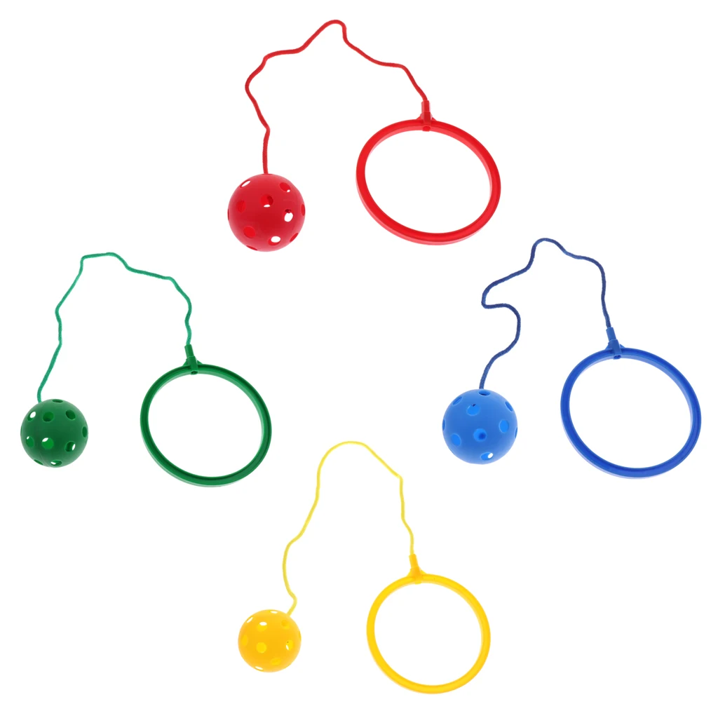 Skip Ball Jumping Ring Ankle Toy - Kids Indoor Outdoor Exercise Fitness Equipment, Coordination Balance Training Tool