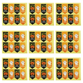 

20pcs Chic Decorative Pumpkin Portable Creative Adhesive Stickers Decoration Stickers Seal Stickers for Halloween