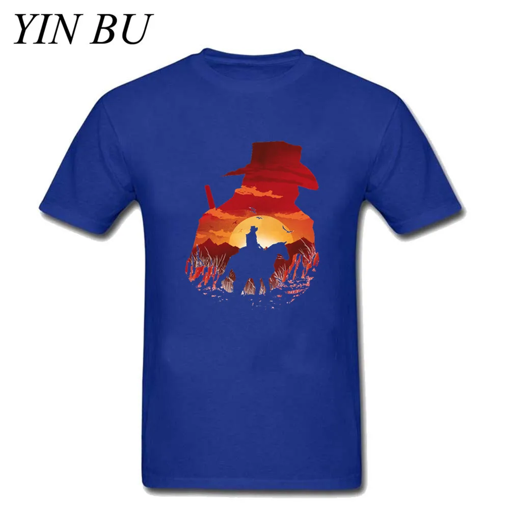 ChampionS Men's Red Dead Redemption Gaming RDR2 T Shirts Cotton Shirt Men Hipster Camisetas T-Shirt Casual XS-3XL Guccy | Мужская