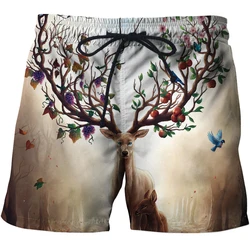 Short d'été pour hommes, maillot de bain, imprimé Animal 3d, Short court de plage, de course, de surf, nouvelle collection 2021 