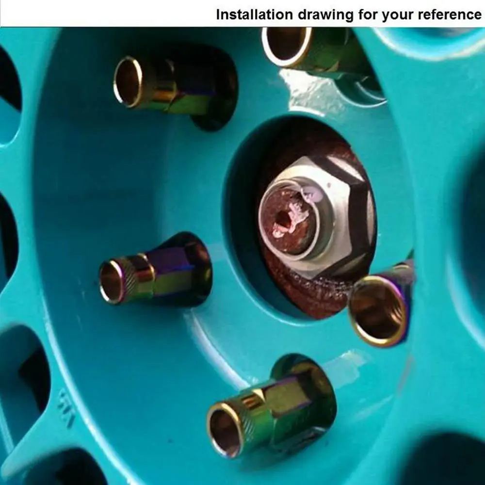 Blox Racing Forged 7075 Aluminium Wheel Lug Nuts M12X1.25 / M12X1.5 L: 50mm 20PCS auto fasteners auto accessories car accessories