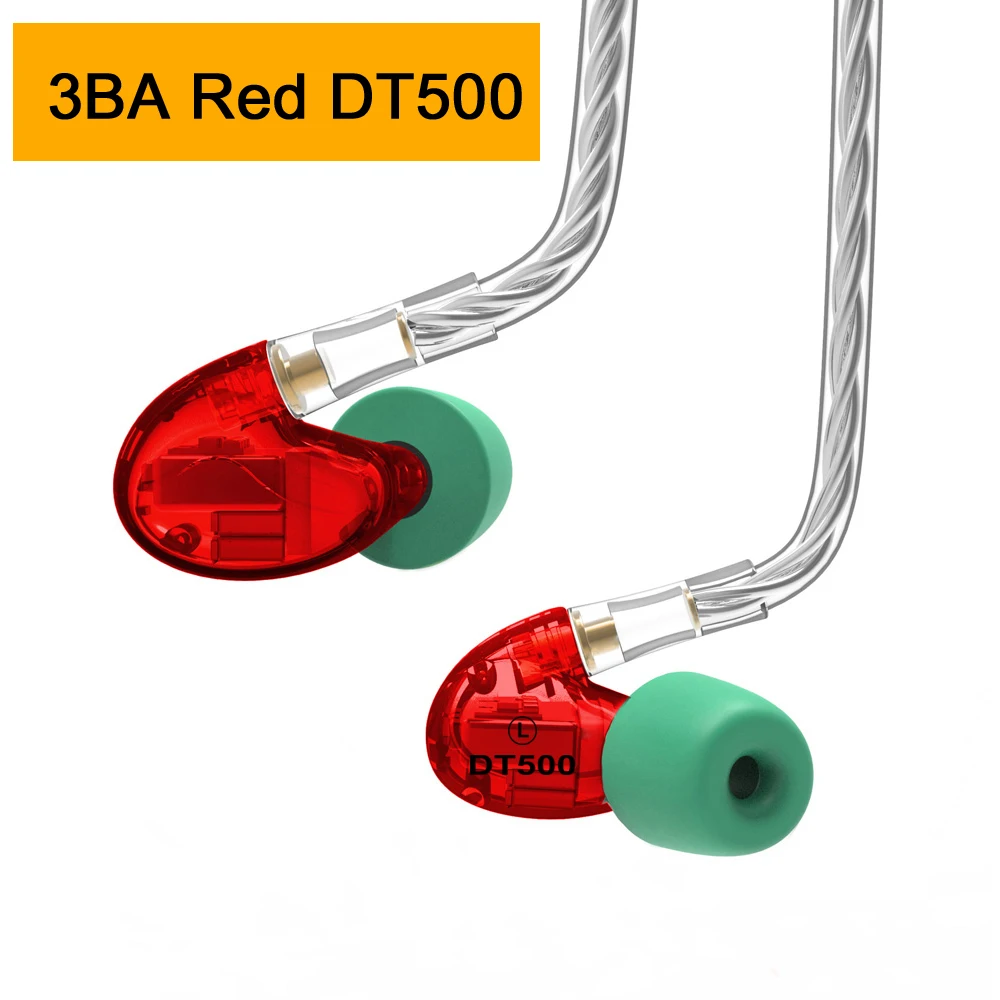 NICEHCK DT600 6BA/DT500 5BA/DT300 Pro 3BA привод Внутриканальные наушники 6/5/3 сбалансированные