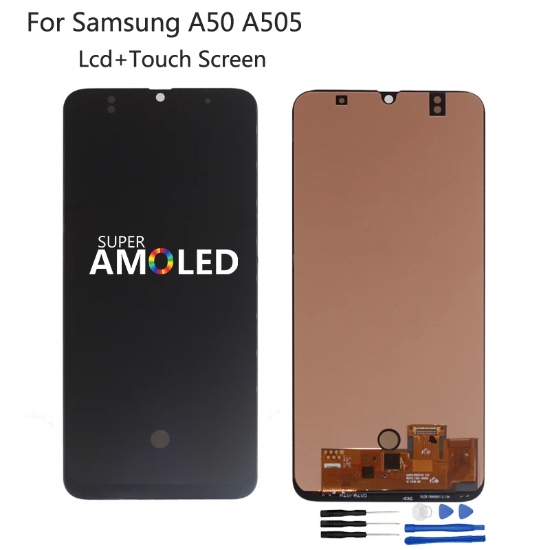 ЖК-дисплей Amoled для Samsung Galaxy A50 SM-A505FN/DS A505F/DS A505 сенсорный экран с дигитайзером в