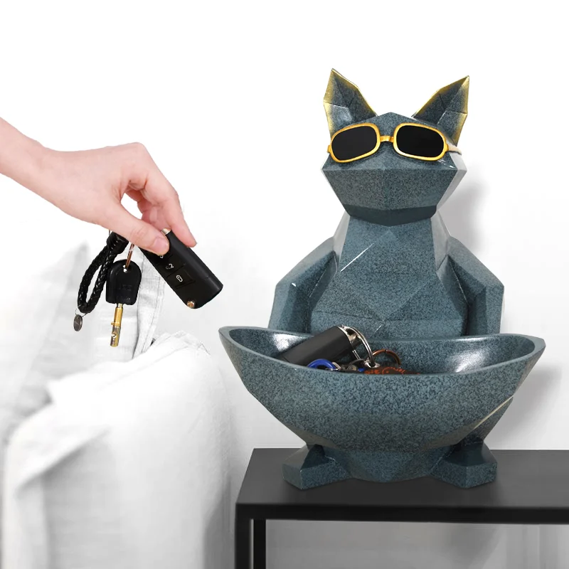

Car key Storage box Decoration Creative Nordic net red Home Jewelry Decoration Storage Lucky cat Furnishings Living Room