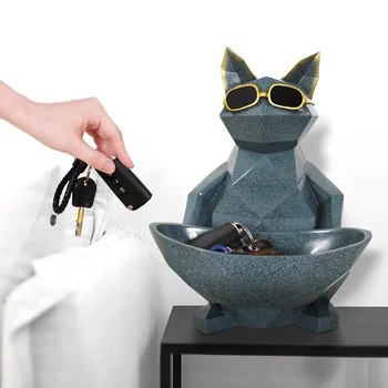 

Car key Storage box Decoration Creative Nordic net red Home Jewelry Decoration Storage Lucky cat Furnishings Living Room