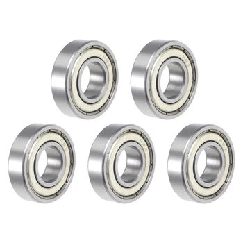 

uxcell R8ZZ Ball Bearing 1/2"x1-1/8"x5/16" Double Shielded ABEC-1 Bearings 5pcs
