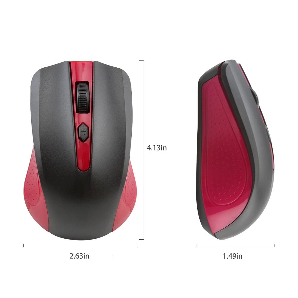 CHYI 2 4G беспроводная мышь USB оптическая офисная компьютерная 800/1000/1200 DPI 4 кнопки