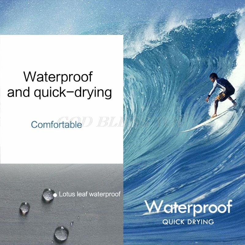 Mens Waterproof Swimming Trunks Solid Color Quick Dry Surfing Sports Beach Shorts Drawstring Adjustable Board Pants With Pockets Mens Waterproof Swimming Trunks Solid Color Quick Dry Surfing Sports Beach Shorts Drawstring Adjustable Board Pants With Pockets
