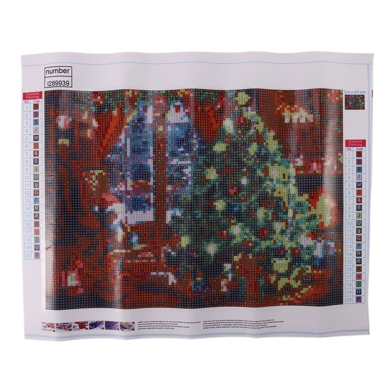 

5D Diy Diamond Painting Christmas Tree Gift Full Round Drill Mosaic Embroidery Sale Rhinestone Scenery Wall Decor