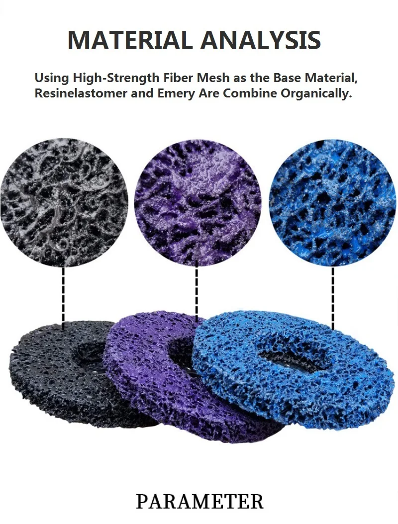 2/5pcs 125mm Grind Disc Abrasive Wheel Paint Rust Remover Poly Strip Disc for Angle Grinder Clean Polish Metal Motorcycles Car