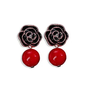 

High Quality Woman Anti-Allergy Earrings Female Party Full Crystal Shape Fine Earring