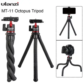 

Ulanzi MT-11 Travel Flexible Octopus Mobile Phone DSLR Tripod 2 in 1 Foldable Clip Magic Arm Quick Release Plate
