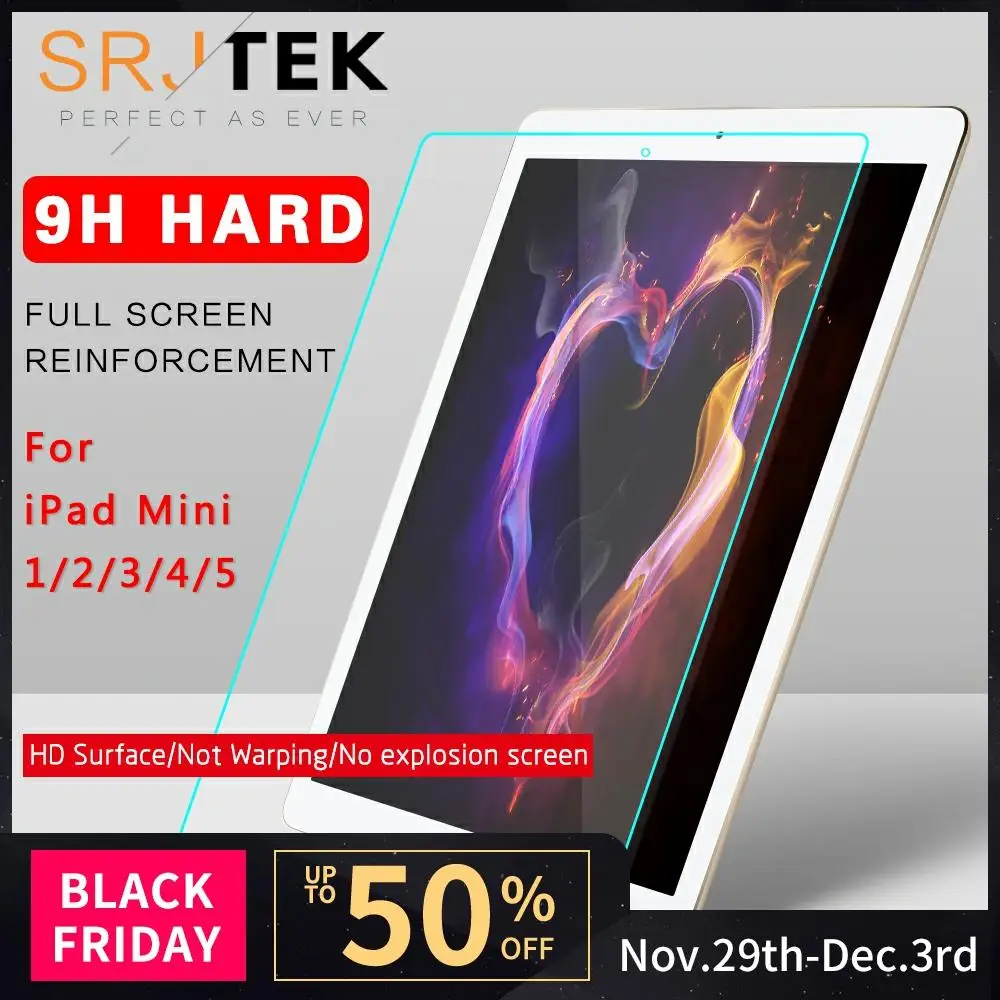 

7.9" Tempered Glass For iPad Mini 1 2 3 4 Screen Glass For iPad Mini 5 2019 Glass Film Tablet HD Protector Cover For iPad Mini