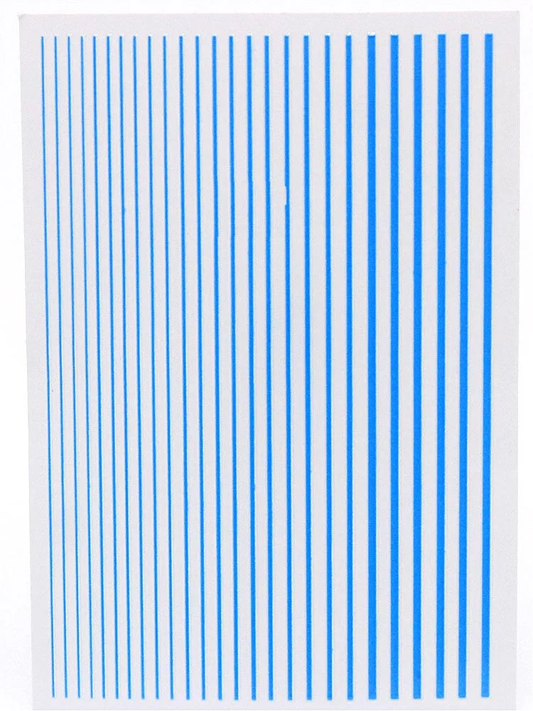 1 лист 3D флуоресцентная наклейка кривая полоса линии Гвозди стикер s клей Striping кран для дизайна ногтей инструмент Аксессуары для маникюра