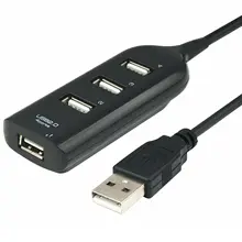 Alta velocidade 4 portas usb hub 2.0 multi divisor expansão desktop computador portátil adaptador
