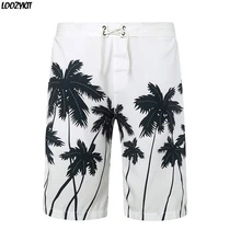 Летние мужские пляжные шорты для серфинга, Шорты для плавания, быстросохнущие спортивные свободные шорты с завязками для бега размера плюс, шорты с принтом