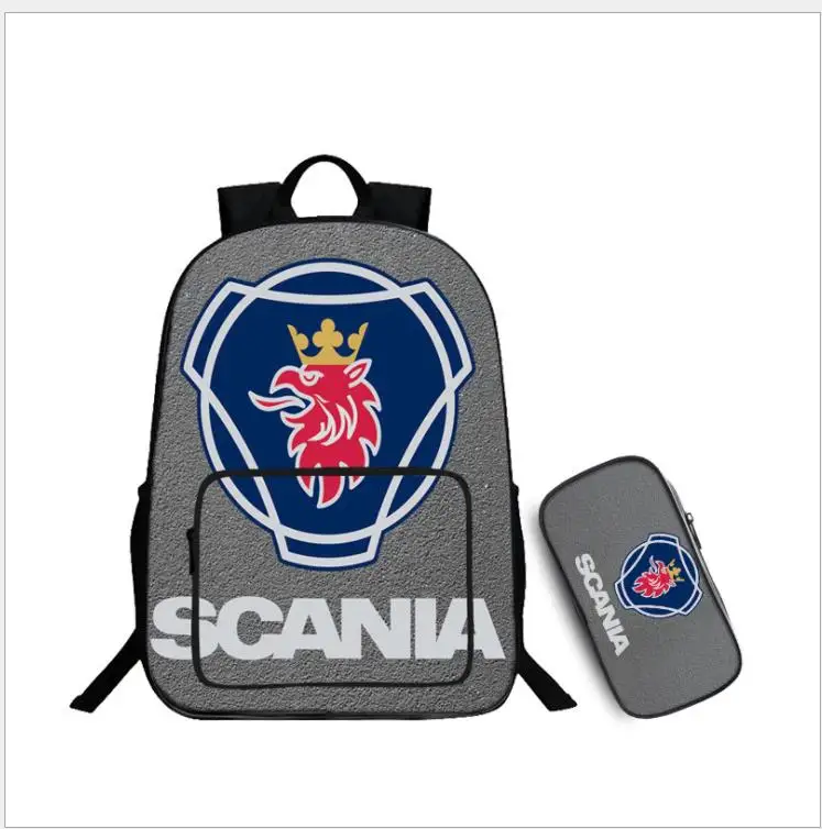 as pictures Школьный рюкзак Scania для студентов, школьные сумки с 3D принтом для подростков, мужские школьные рюкзаки большой емкости, модные рюкзаки Mochila - Цвет: as pictures