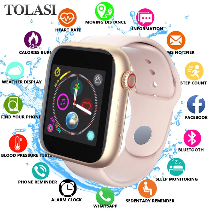 

New Women Smart Watch Sim Card Fitness Bluetooth IOS Android Watch Phone Watches Camera Music Player WhatsApp Smartwatch for Kid